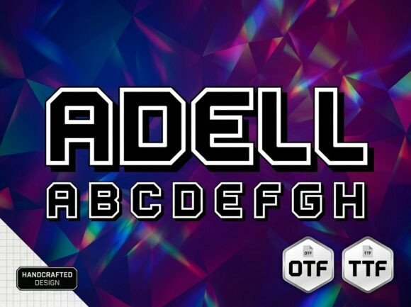 Adell: A Bold Sporty Display Font for Brand Impact