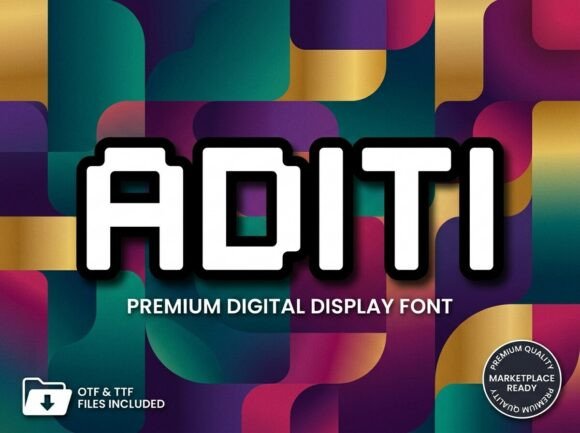 Aditi: A Pixel-Perfect Display Font for Modern Brands
