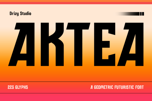 Aktea Typeface: The Future of Geometric Design