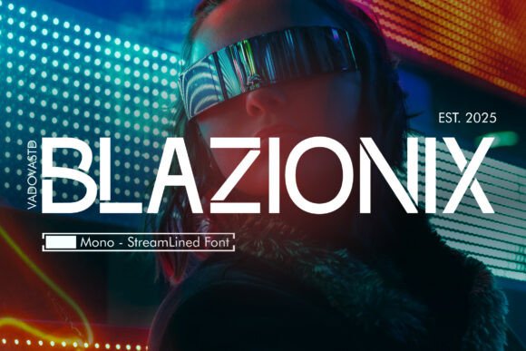 Blazionix: The Futuristic Typeface for Digital Design