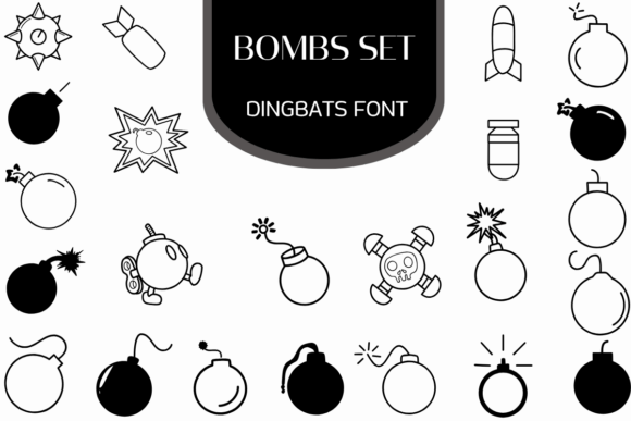 Bombs Set: The Explosive Typeface for Bold Brands
