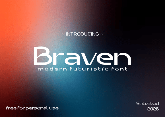 Braven: A Futuristic Sans Serif Font for Bold Campaigns