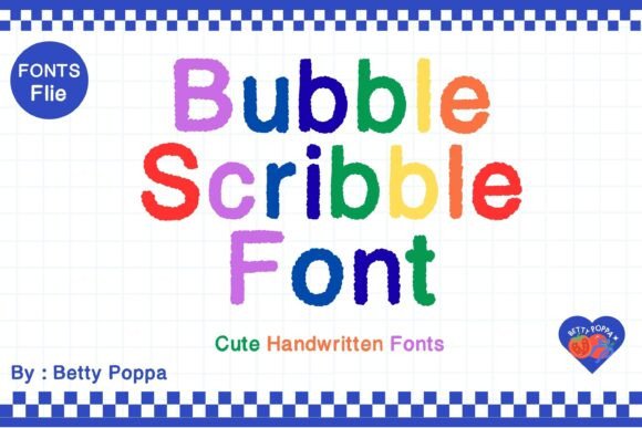 Bubble Scribble Typeface for Digital Design