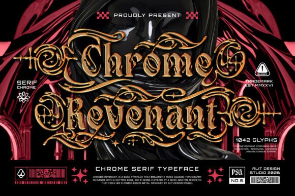 Chrome Revenant: A Futuristic Serif for Modern Makers