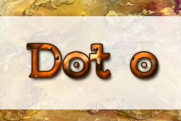Dot O: A Bold Serif Typeface for Editorial Design