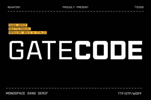 Gatecode: The Modern Monospace Typeface for Tech Brands