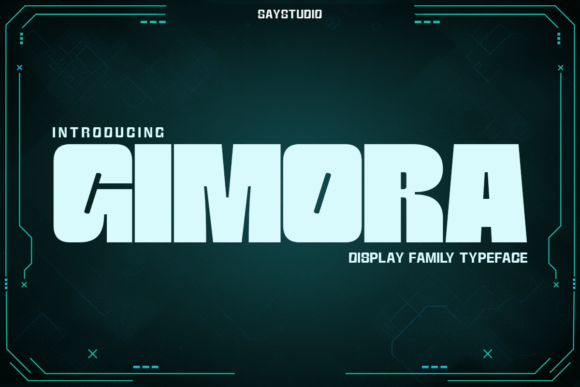 Gimora: The Futuristic Display Font for Modern Makers