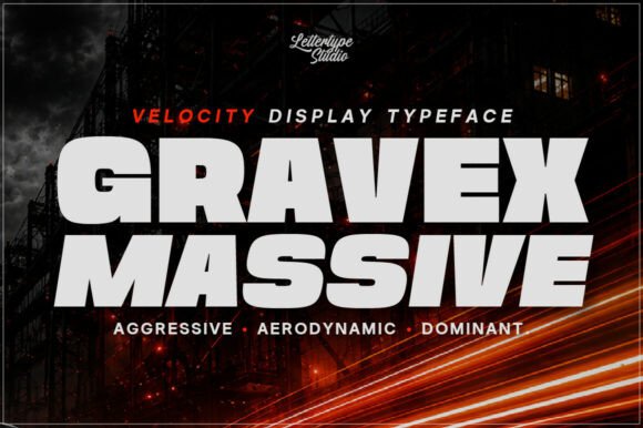 Gravex Massive: A Bold Display Typeface for Editorial Impact