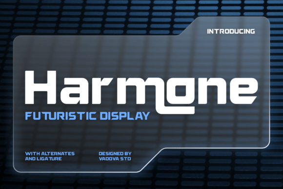 Harmone: The Futuristic Display Font for Tech Brands