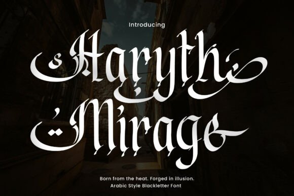 Haryth Mirage Blackletter Font for Web Design