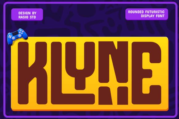 Klyne: Bold Rounded Futuristic Display Font for Web