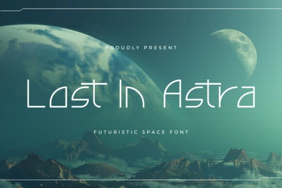 Lost in Astra: A Futuristic Display Typeface for Modern Editorial Design