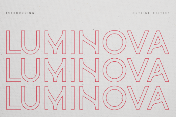Luminova Outline: A Modern Geometric Sans Serif Font Review