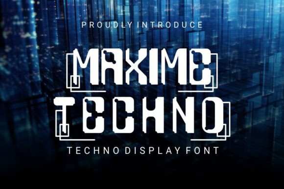 Maxime Techno Font for Modern Editorial Design