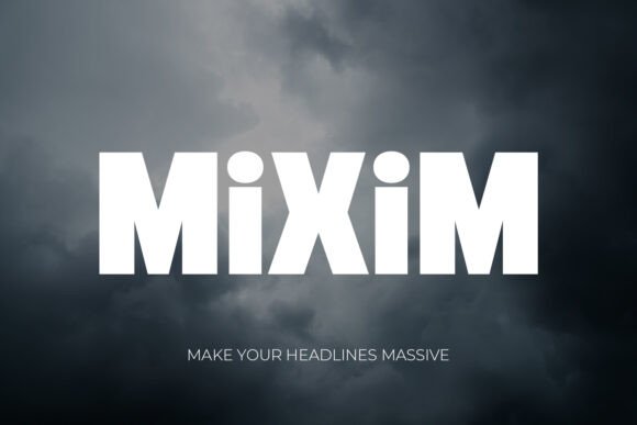 Mixim: A Heavyweight Geometric Display Font for Web