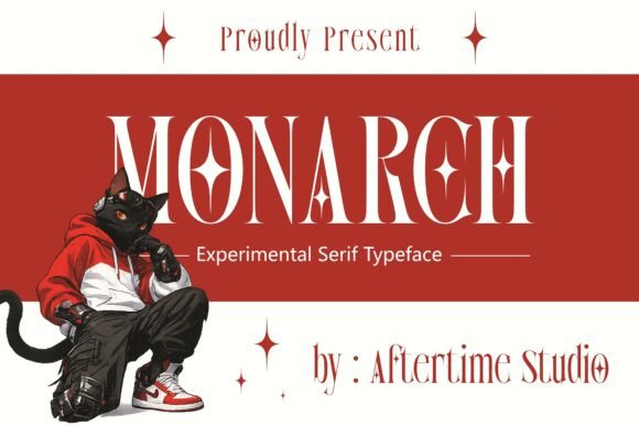 Monarch Typeface: Bold Serif for Digital Brands