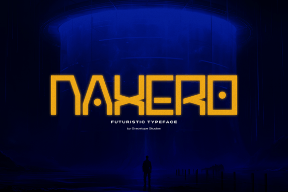 Naxero Typeface for Futuristic Web Design