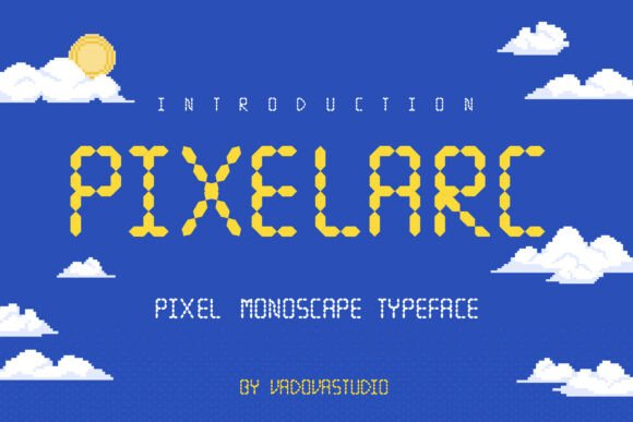 Pixelarc: The Retro Pixel Typeface for Makers