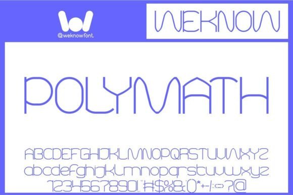 Polymath: A Futuristic Sans Serif Typeface for Modern Crafters