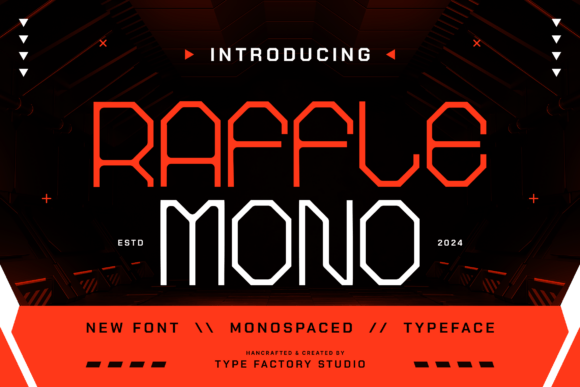 Raffle Mono: A Decorative Display Typeface for Editorial Design