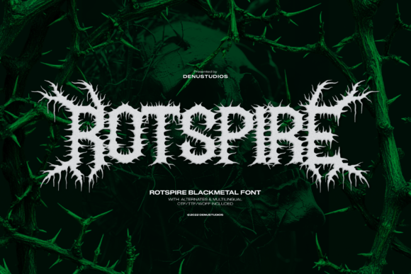 Rotspire Black Metal Font for Bold Campaigns