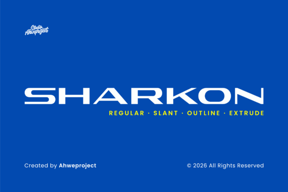 Sharkon Typeface Review for Bold Branding