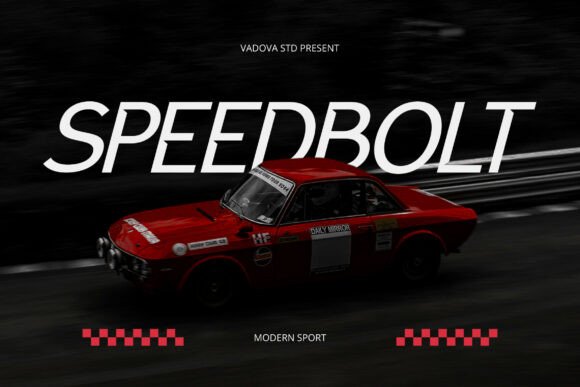 Speedbolt Typeface for Dynamic Web Design