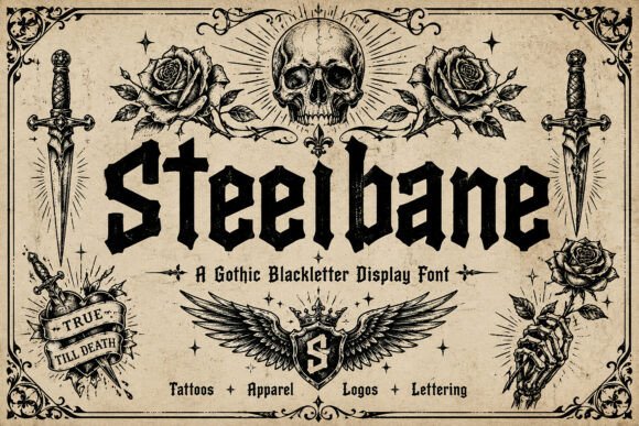 Steelbane: A Gothic Blackletter Typeface for Digital Design
