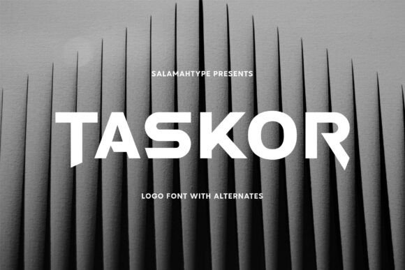Taskor Font: Modern Geometric Type for Crafters