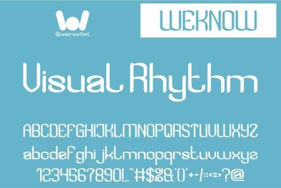 Visual Rhythm: A Modern Sans Serif Typeface for Branding