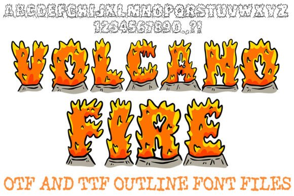 Volcano Fire Font for Bold Editorial Design